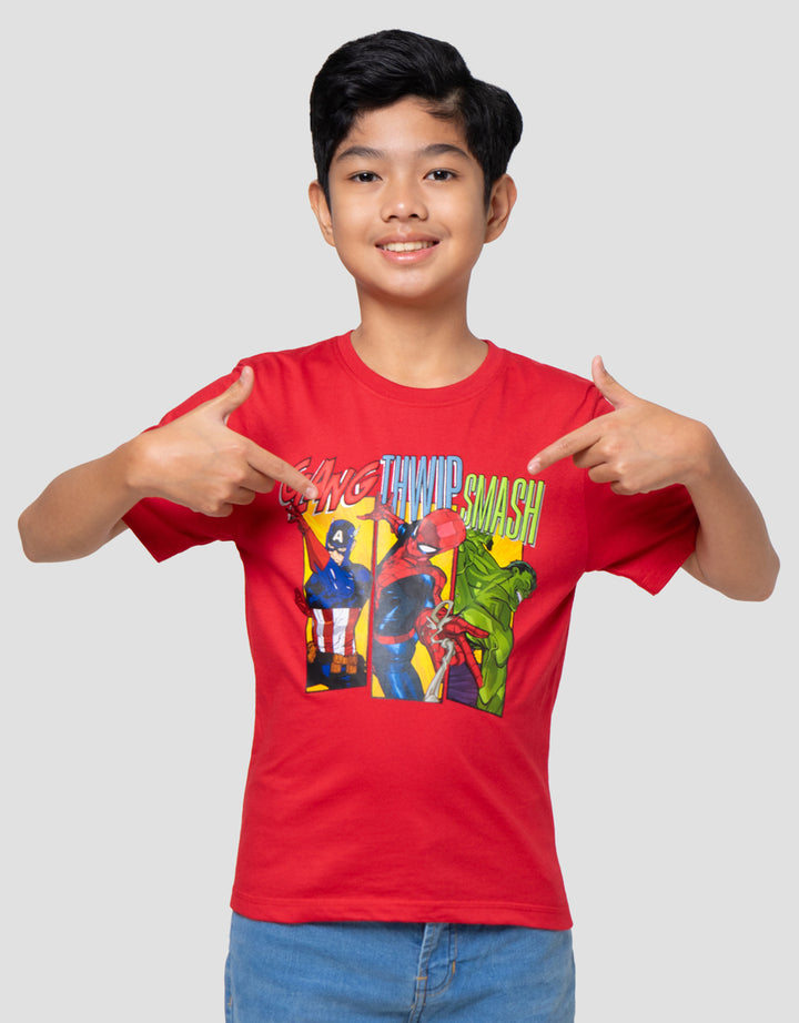 Marvel Thwip Teams Avenger Kaos Anak Laki-laki