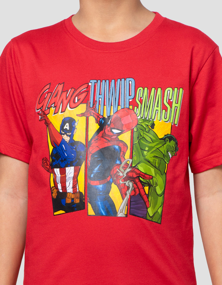 Marvel Thwip Teams Avenger Kaos Anak Laki-laki