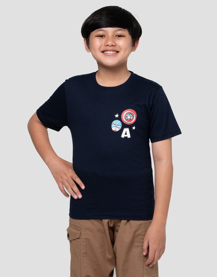 Marvel Capt America Kaos Lengan Pendek Anak Laki-Laki
