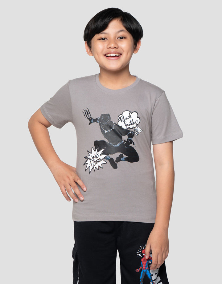 Marvel Black Panther King Print Kaos Anak Laki-laki
