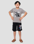 Marvel Black Panther King Print Kaos Anak Laki-laki