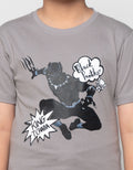 Marvel Black Panther King Print Kaos Anak Laki-laki