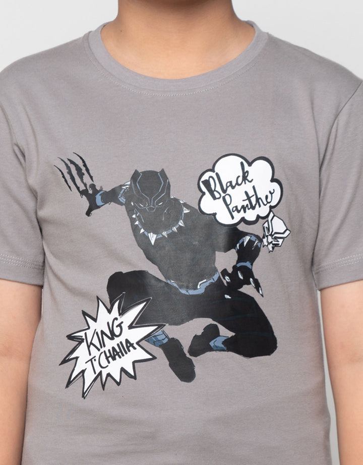 Marvel Black Panther King Print Kaos Anak Laki-laki