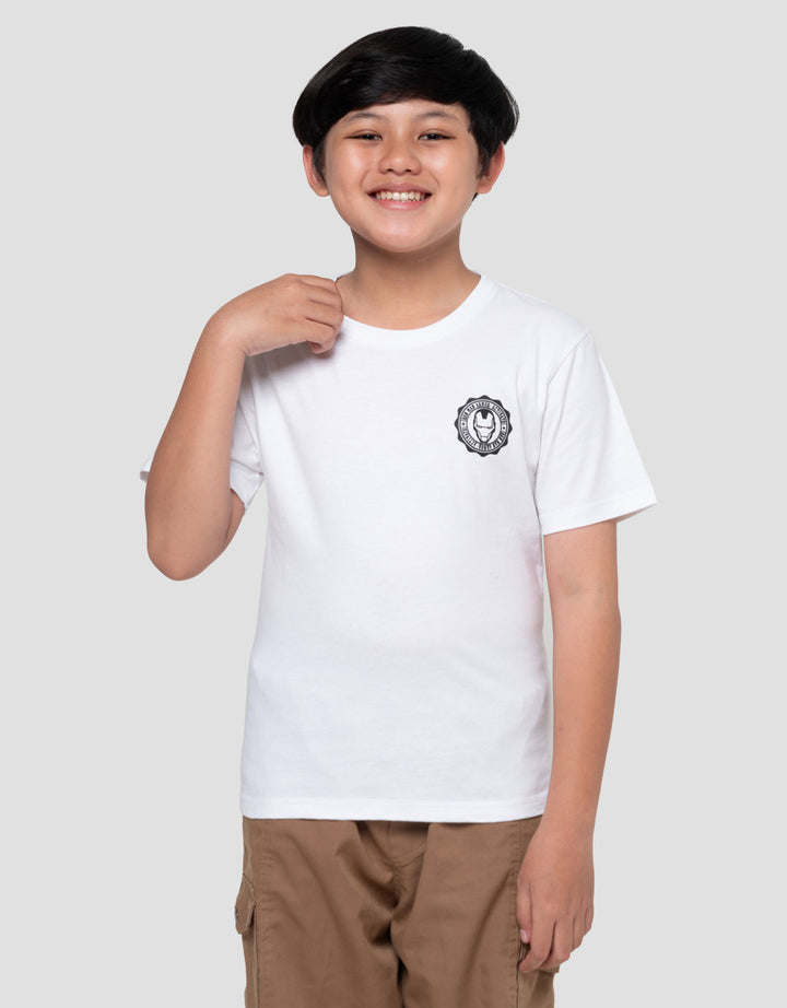 Marvel Ironman Logo Face Kaos Lengan Pendek Anak Laki-Laki