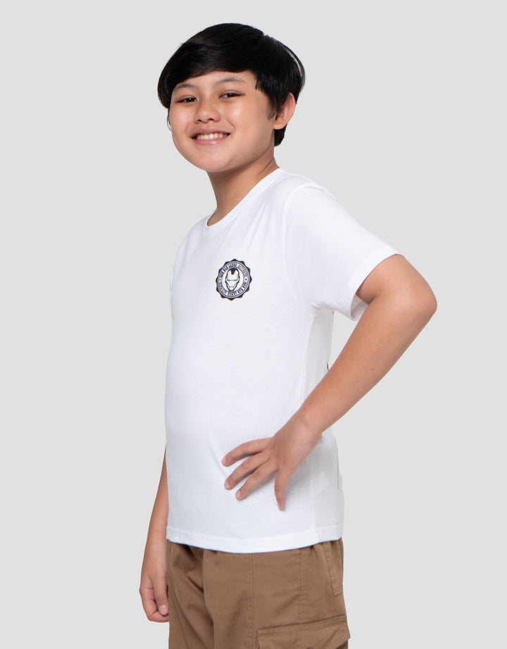 Marvel Ironman Logo Face Kaos Lengan Pendek Anak Laki-Laki