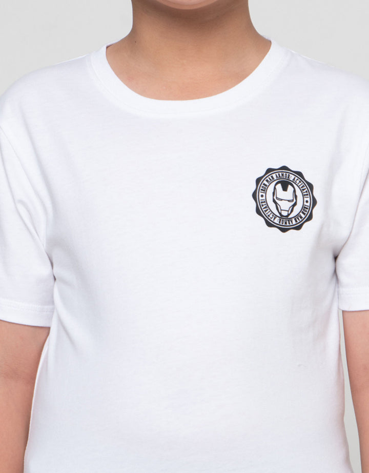 Marvel Ironman Logo Face Kaos Lengan Pendek Anak Laki-Laki