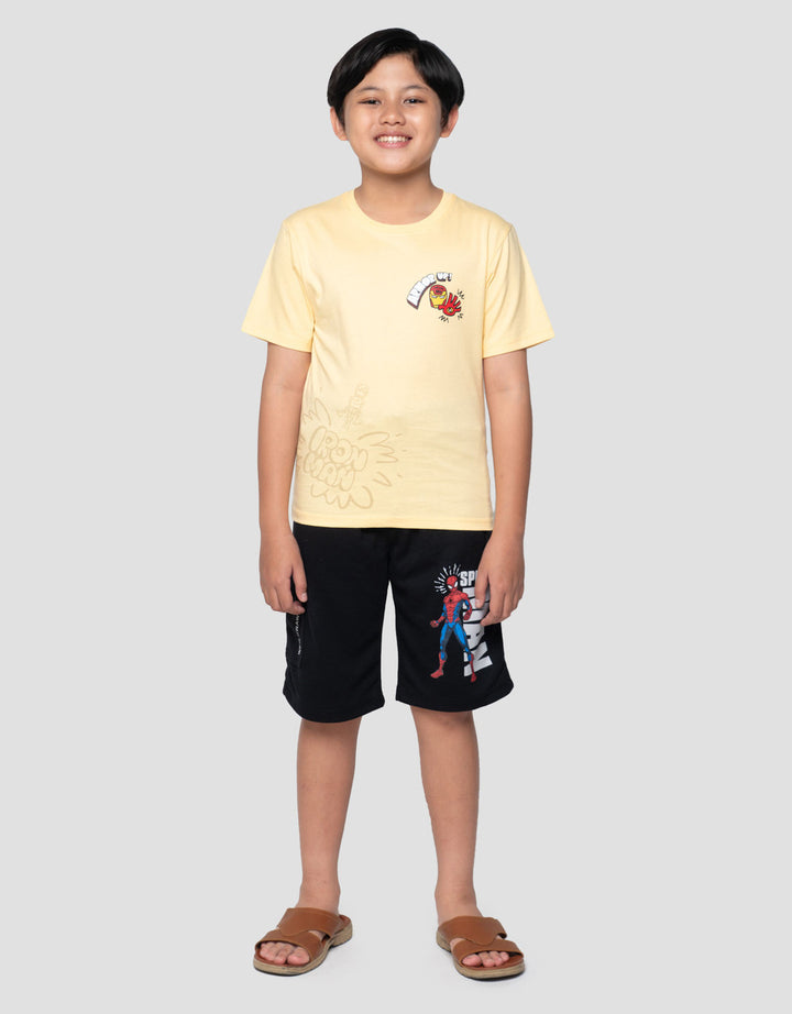 Marvel Thwip Hero Teams Print Kaos Anak Laki-laki