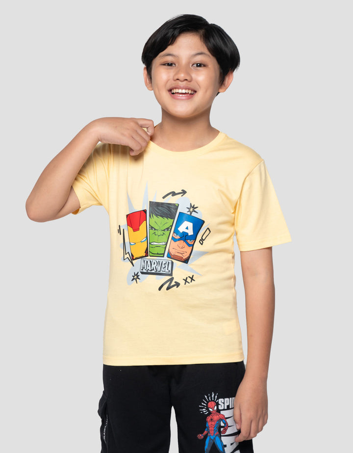 Marvel Skater Heroes Front Print Kaos Anak Laki-laki