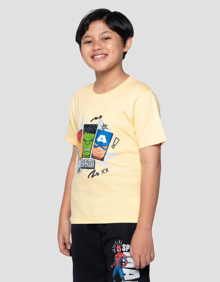 Marvel Skater Heroes Front Print Kaos Anak Laki-laki