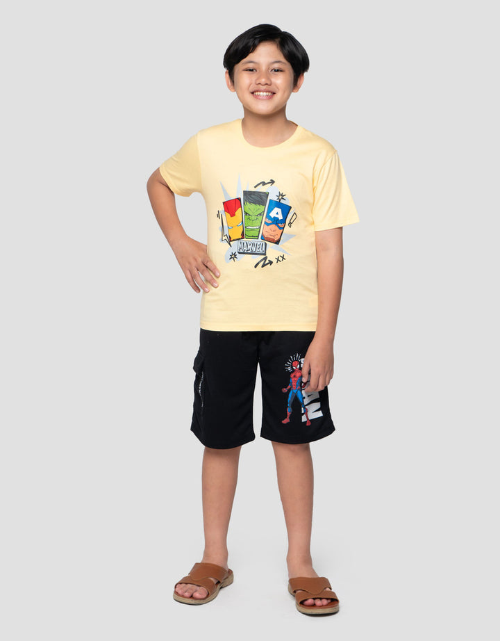 Marvel Skater Heroes Front Print Kaos Anak Laki-laki