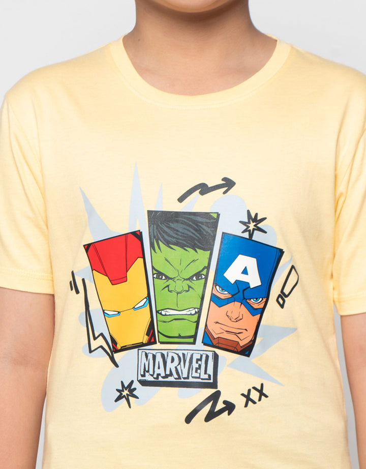 Marvel Skater Heroes Front Print Kaos Anak Laki-laki
