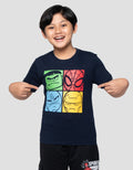 Marvel Skater Teams Face Print Kaos Anak Laki-laki