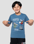 Marvel Skater Heroes Print Kaos Anak Laki-laki