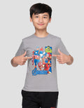 Marvel Capt America Teams Avg Print Kaos Anak Laki-laki