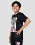 Marvel Spiderman Head Splash Print Kaos Anak Laki-laki