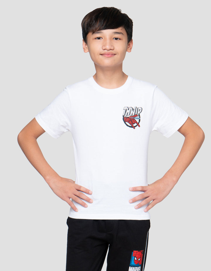 Marvel Thwip Spiderman Attack Print Kaos Anak Laki-laki