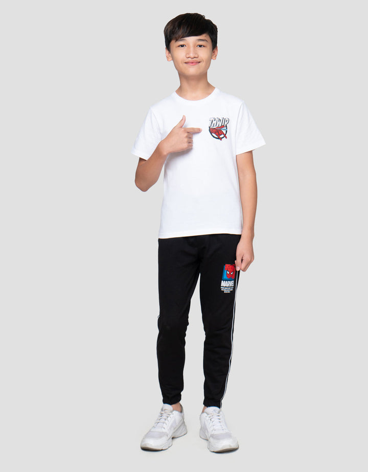 Marvel Thwip Spiderman Attack Print Kaos Anak Laki-laki