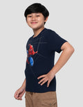 Marvel Spiderman Web Action Kaos Lengan Pendek Anak Laki-Laki