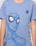 Marvel Spiderman Face Front Kaos Anak Laki-laki