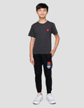 Marvel Spiderman Action Web Logo Print Kaos Anak Laki-laki