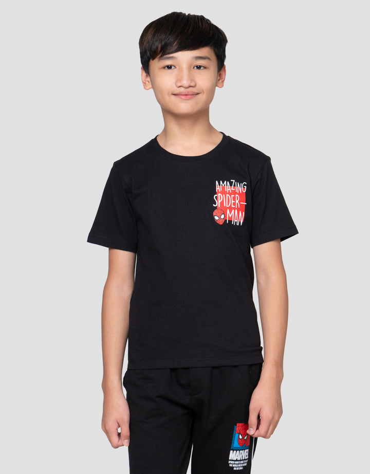 Marvel Spiderman Amazing Spd Print Kaos Anak Laki-laki