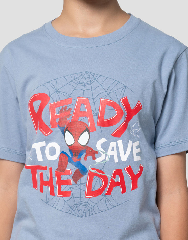 Marvel Spiderman Ready Save Kaos Anak Laki-laki