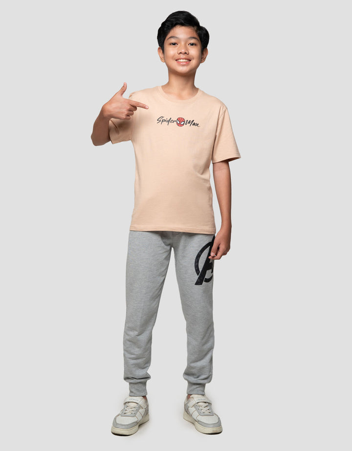 Marvel Spiderman Logo Cb Hang Kaos Anak Laki-laki