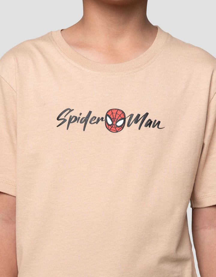 Marvel Spiderman Logo Cb Hang Kaos Anak Laki-laki
