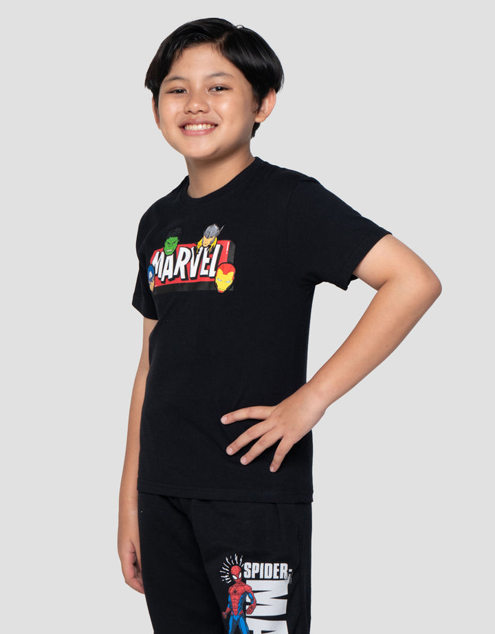 Marvel Head Logo Kaos Anak Laki-laki