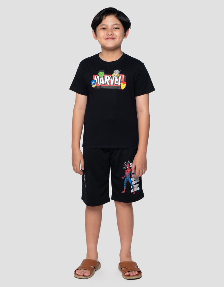 Marvel Head Logo Kaos Anak Laki-laki