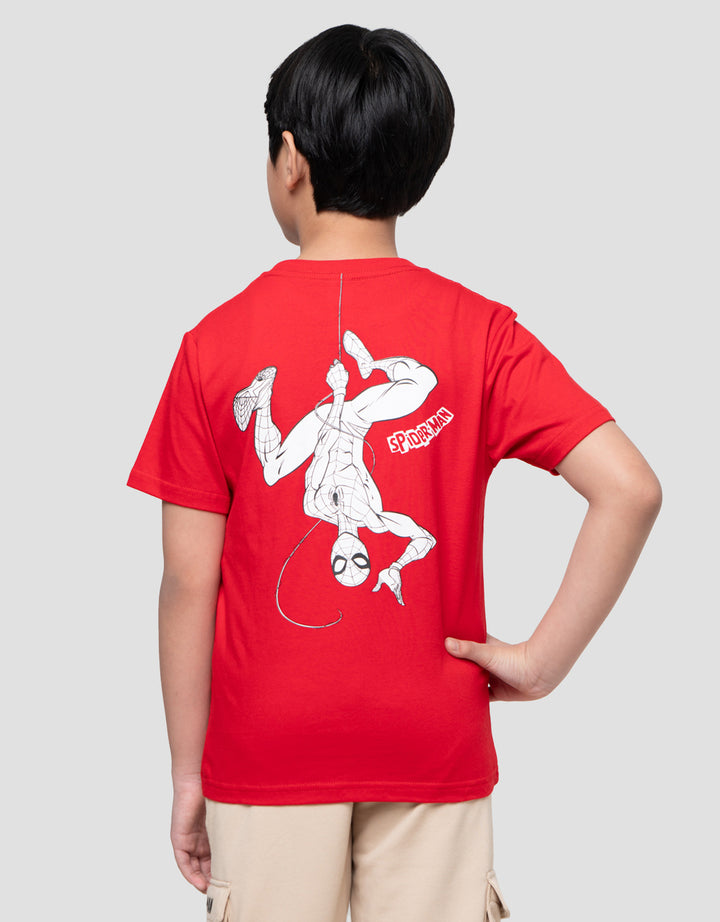 Marvel Spiderman Logo Kaos Anak Laki-laki