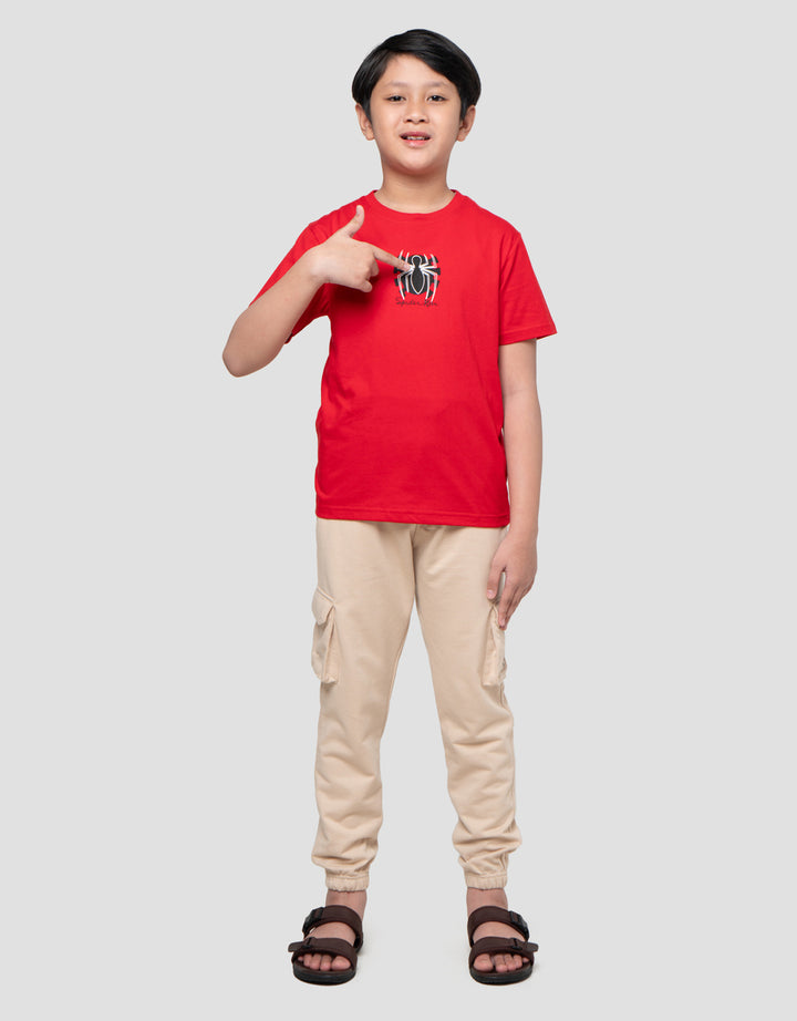 Marvel Spiderman Logo Kaos Anak Laki-laki