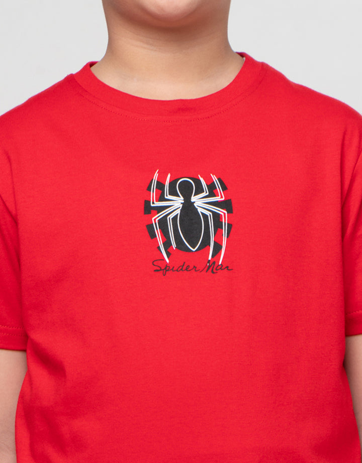 Marvel Spiderman Logo Kaos Anak Laki-laki