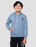 Marvel Spider Logo Kantong Jaket Hoodie Anak Laki-Laki