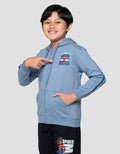 Marvel Spider Logo Kantong Jaket Hoodie Anak Laki-Laki