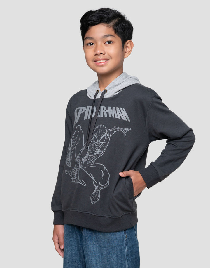 Marvel Spiderman Action Sweater Hoddy Anak Laki-laki