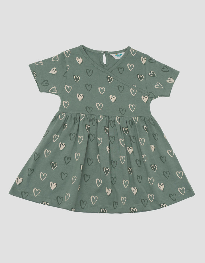 Little M Jersey Fullprint Love Midi Dress Bayi