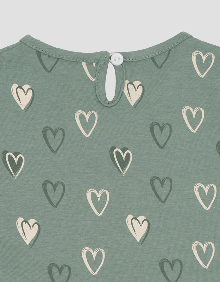 Little M Jersey Fullprint Love Midi Dress Bayi