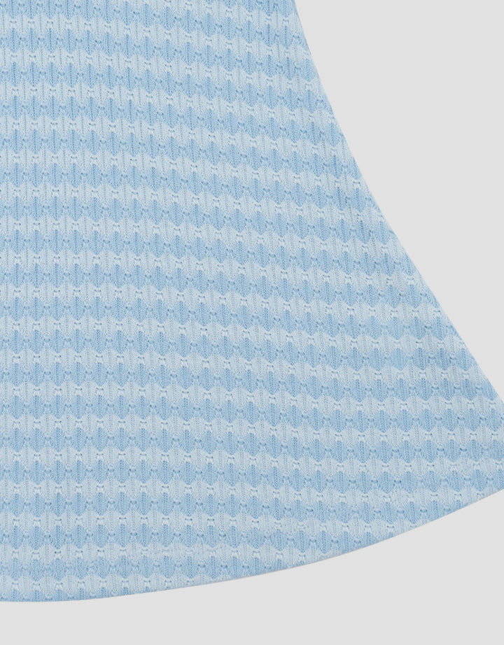 Little M Knit Textured Ombak Midi Dress Bayi