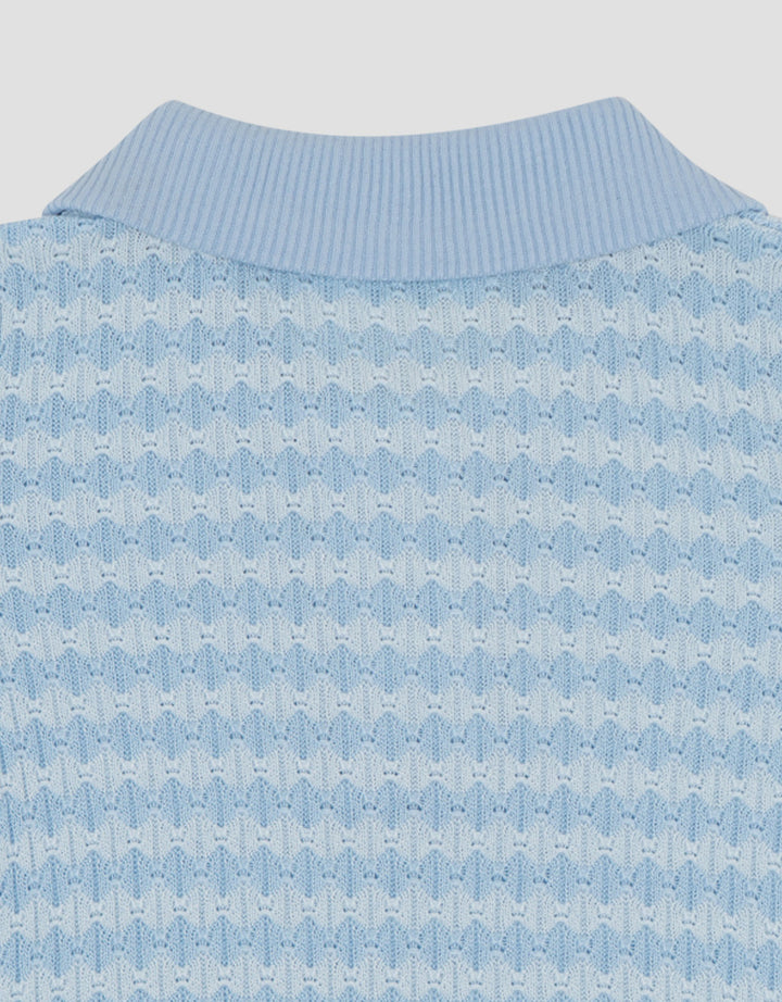 Little M Knit Textured Ombak Midi Dress Bayi