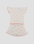 Little M Textured Rib Fp Cherry Pakaian Setelan Bayi