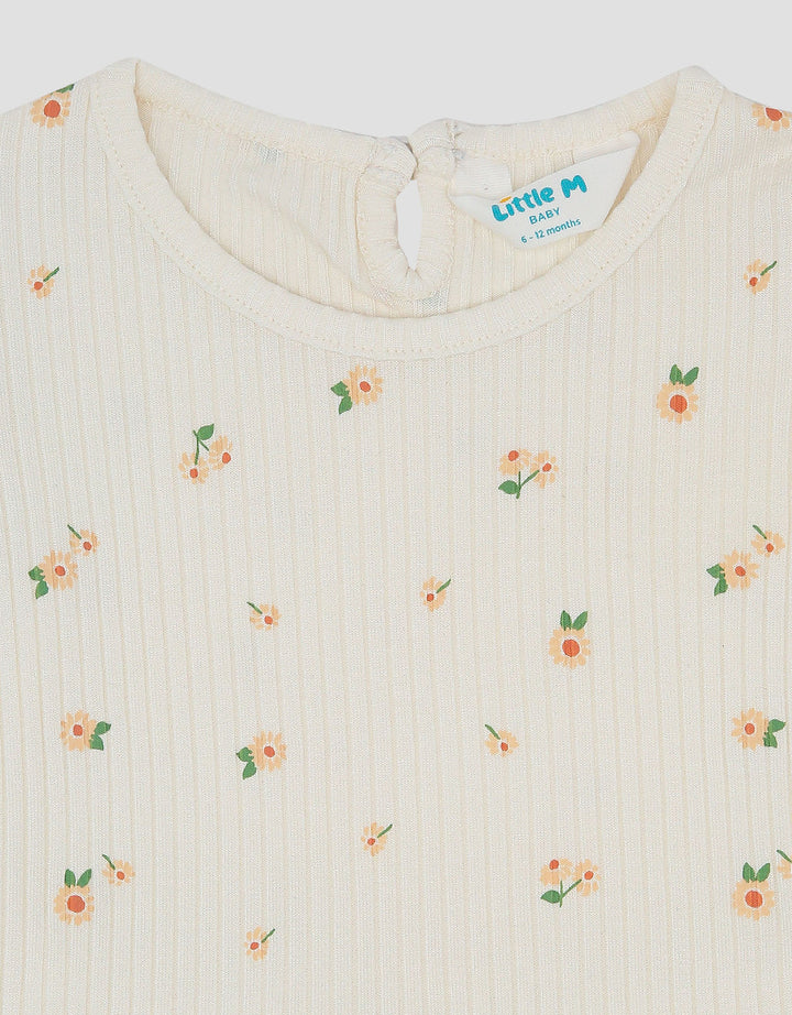 Little M Textured Pakaian Setelan Bayi