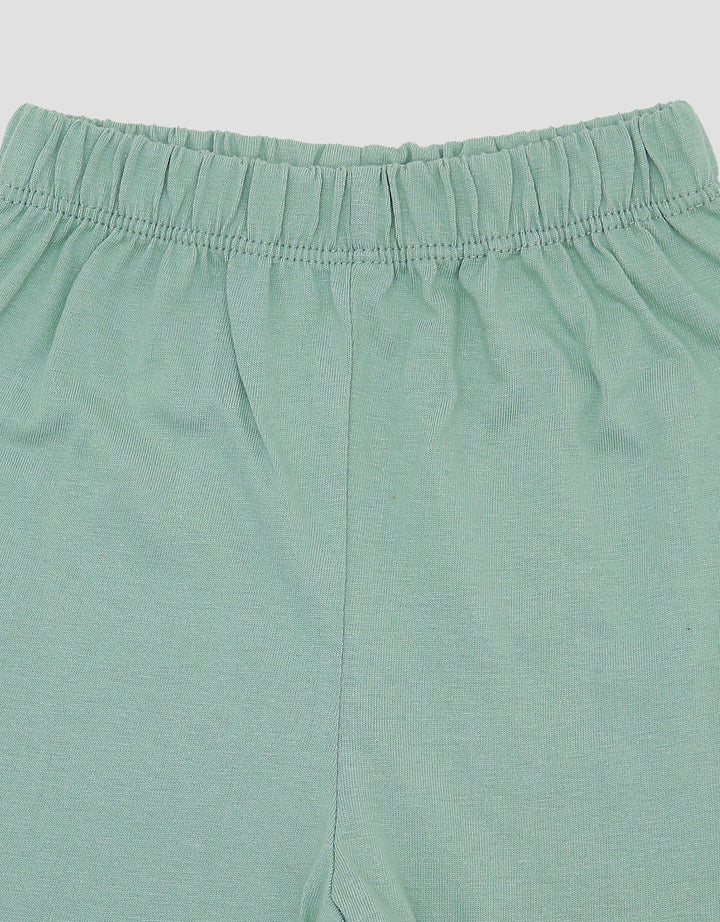 Little M Print Squeezing Pakaian Setelan Bayi