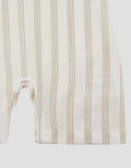Little M Woven Rami Print Salur Romper Bayi