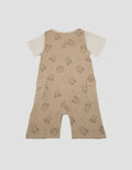 Little M Romper Double Layer Fullprint Bears Jumpsuit Bayi