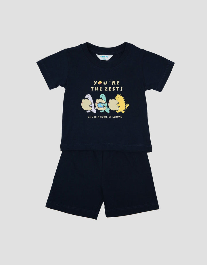 Little M Print Youre The Zest Pakaian Setelan Bayi