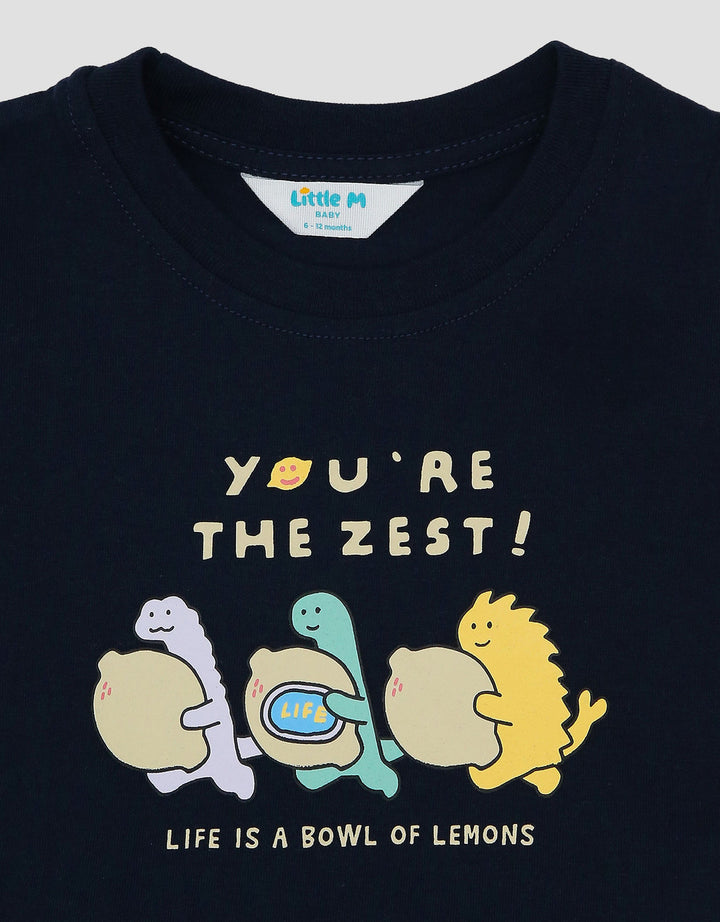 Little M Print Youre The Zest Pakaian Setelan Bayi