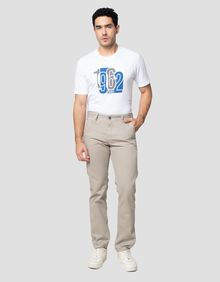 Lois Comfort Celana Chinos Slim Fit Pria