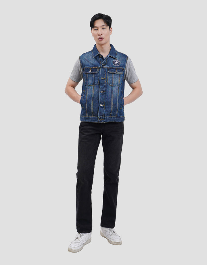 Lois MJV200D Denim Vest Pria