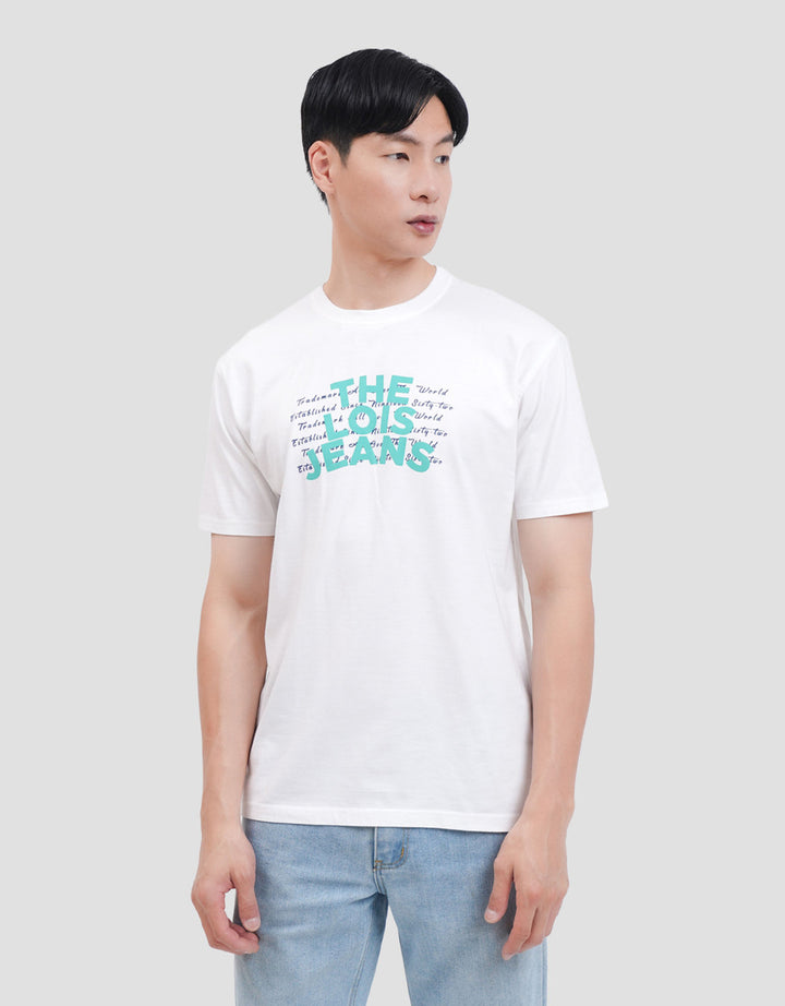 Lois Wording Print KSL2456 Kaos Pria